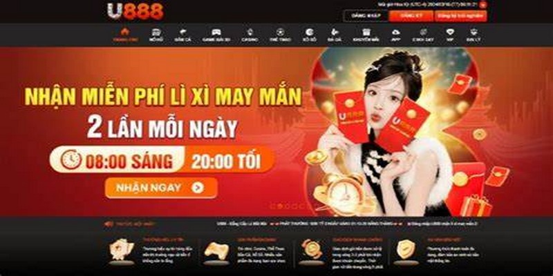 Khuyến mãi U888 Vip nổi bật với sự kiện “Cơn Mưa Lì Xì Đỏ”