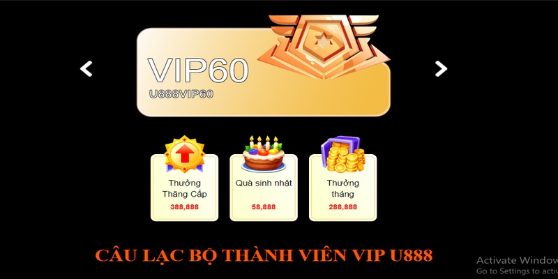 Tài khoản VIP được nhận nhiều ưu đãi đặc biệt từ nhà cái