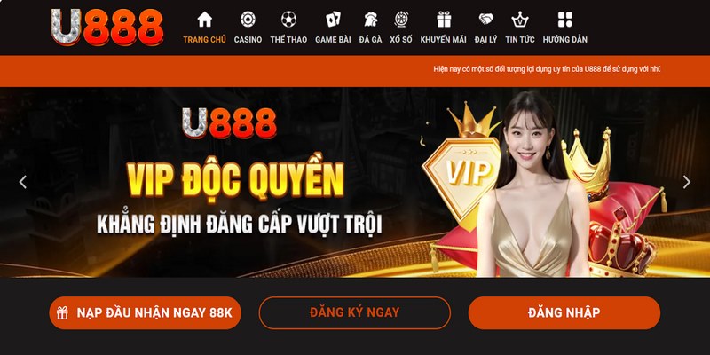 Thành viên VIP U888 là những người dùng có cấp độ cao